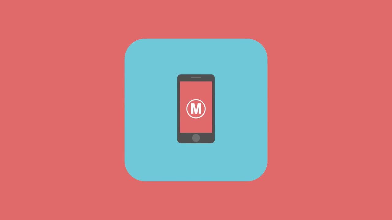 简单的平面标志LOGO动画设计素材库精选AE模板