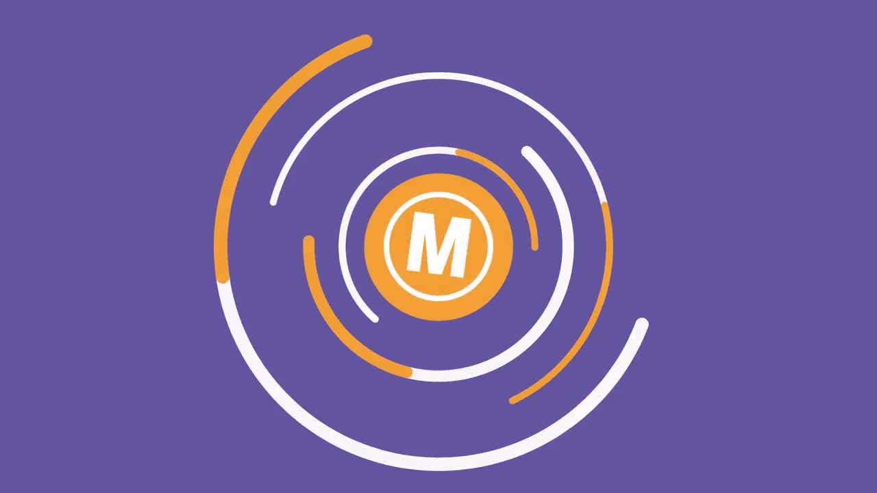 清新多彩创意的动画形状层展示徽标素材库精选AE模板