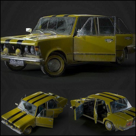 经典菲亚特125型汽车素材之家精选3D模型