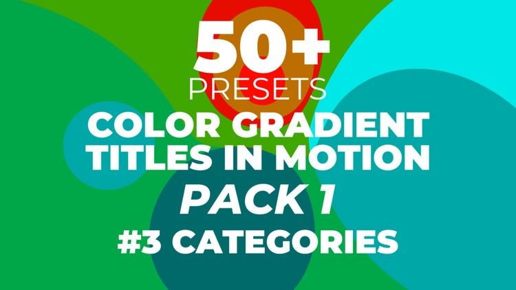 标题颜色渐变素材库推荐PR模板