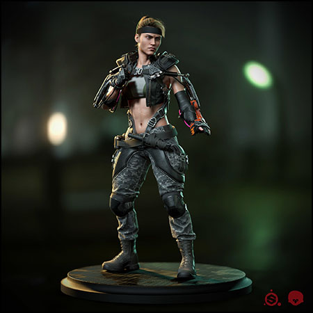 刀锋索尼娅《真人快打》游戏角色素材之家精选3D模型