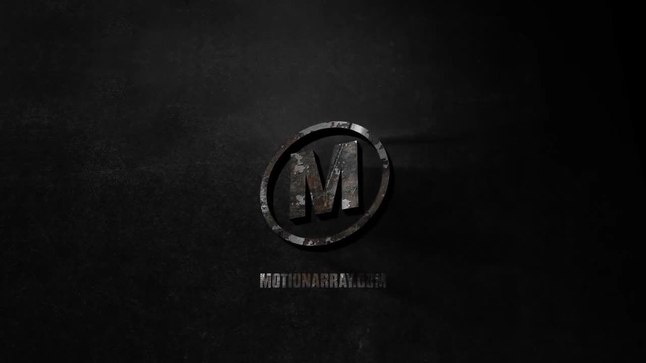 戏剧性的3D电影标志素材库精选AE模板