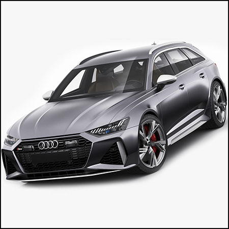 Audi RS6 avant 2020奥迪越野车素材之家精选3D模型