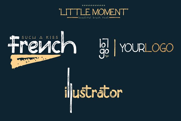 Little Moment Brush Font插图2