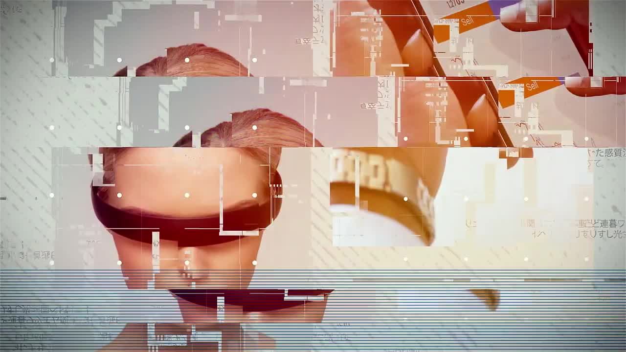 数字故障幻灯片素材库精选AE模板