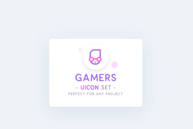 游戏主题UI设计矢量图标素材 UICON Gamers Icons插图(1)