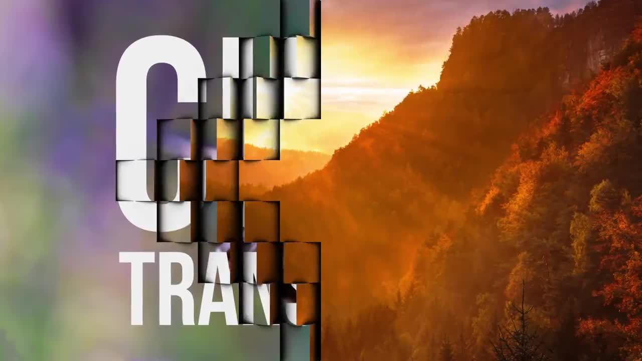 立方体过渡动画素材库精选PR模板