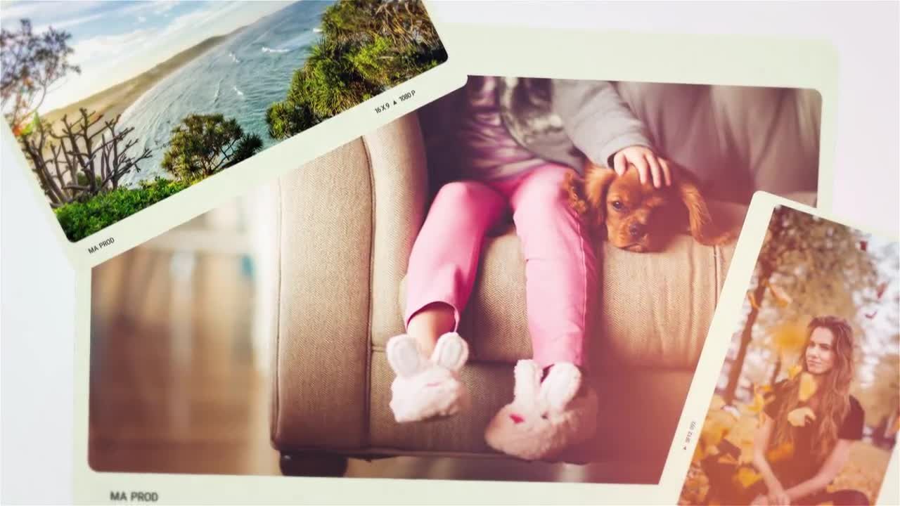 优雅流畅的光纤泄露浪漫温馨照片展示素材库精选AE模板