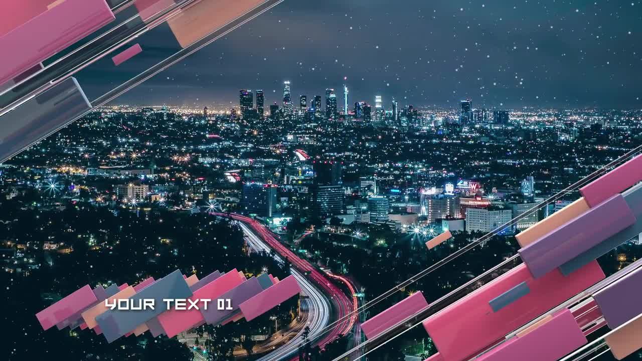 广告彩色细节幻灯片开场白素材库精选AE模板