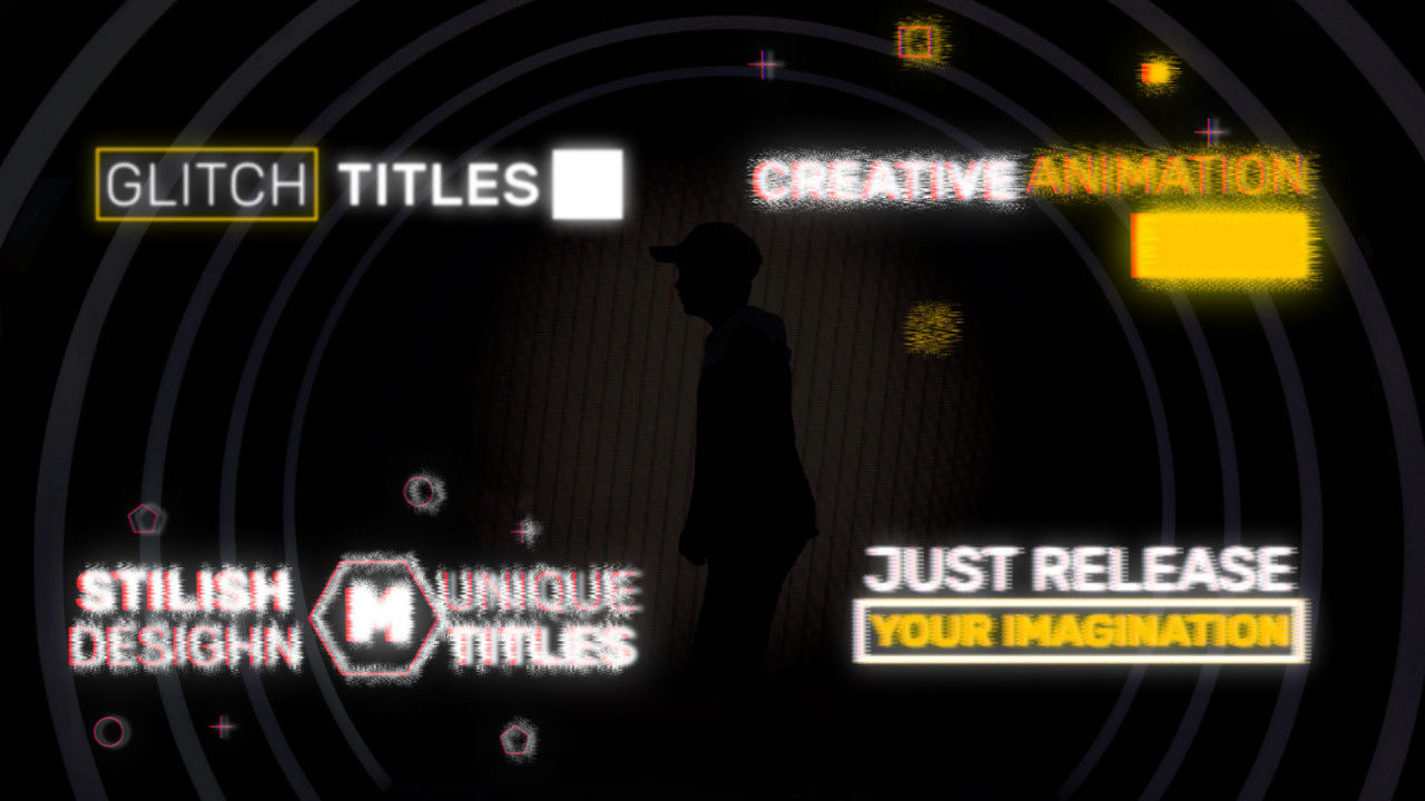 10个故障标题动画素材库精选AE模板