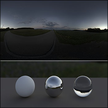 日落/森林HDRI高清360度动态贴图