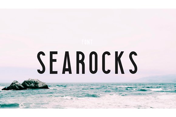 Searocks | A clean condensed font素材之家精选英文字体