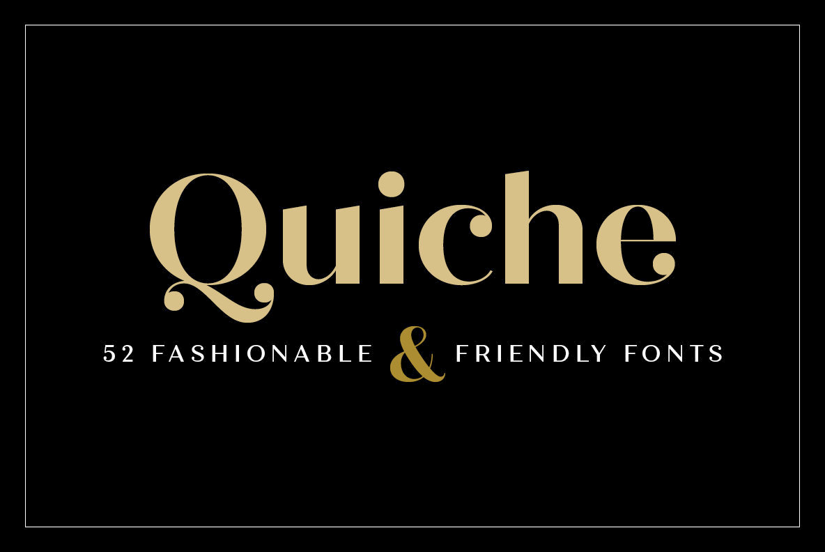 Quiche Font Family素材之家精选英文字体