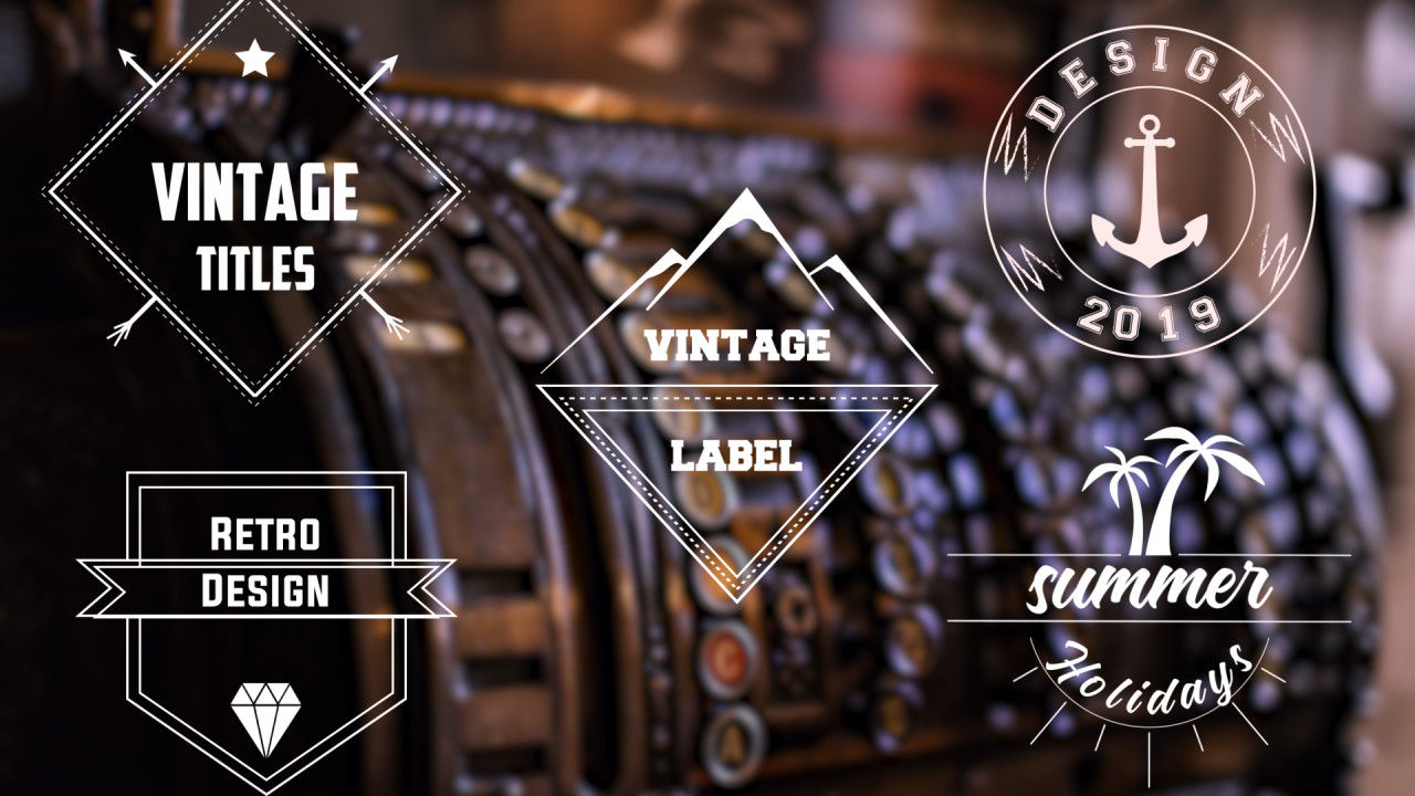 设计精美且具有动画效果的老式标题素材库精选AE模板