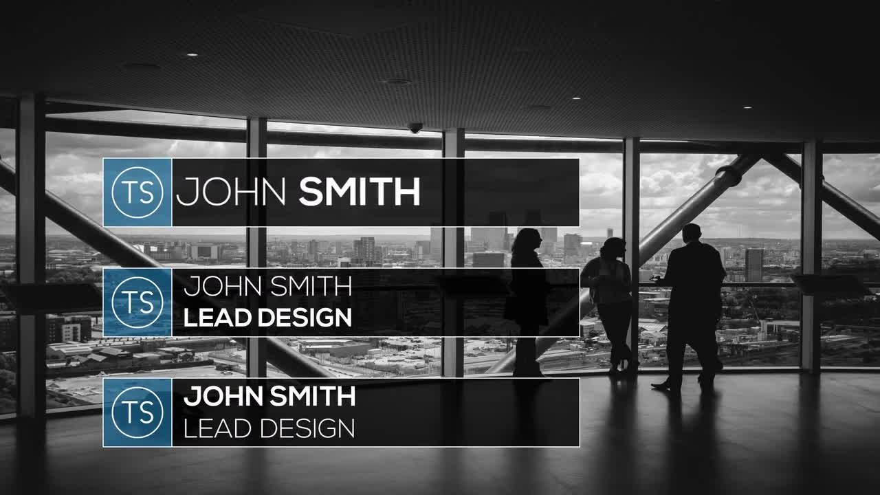 优雅的下三分之一素材库精选AE模板