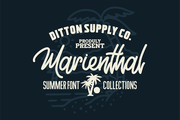 Marienthal Font Bundle + Extras!插图