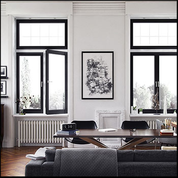 斯堪的纳维亚风格客厅3D室内场景02