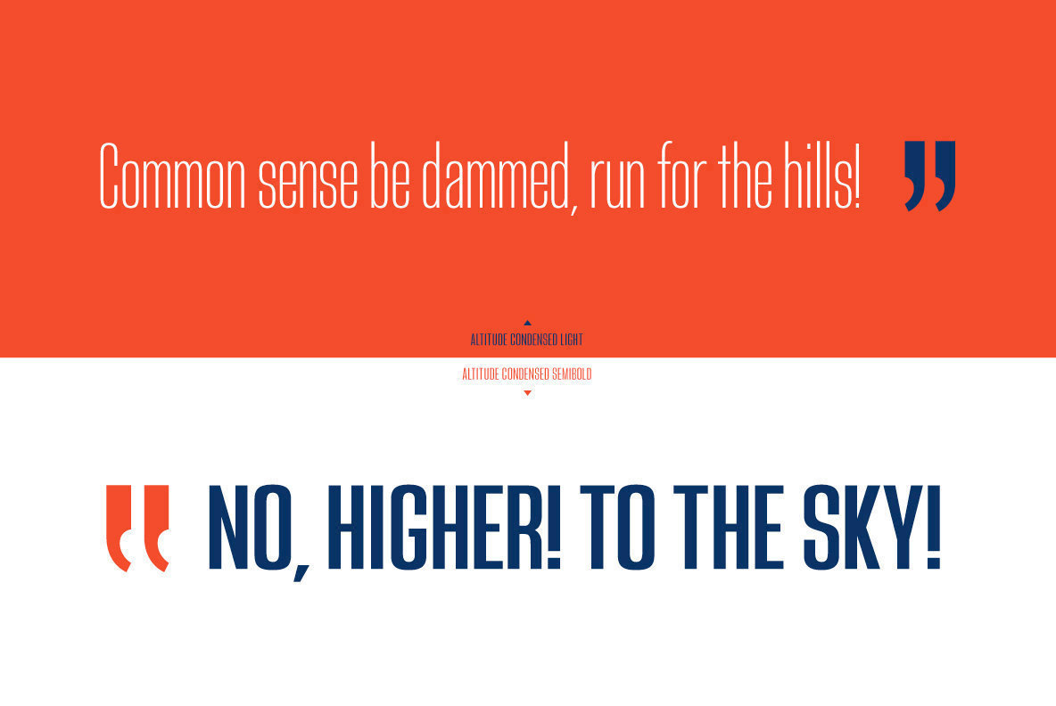 Altitude Condensed Font插图1