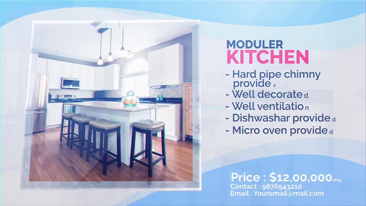 最小房地产文字动画介绍ae模板