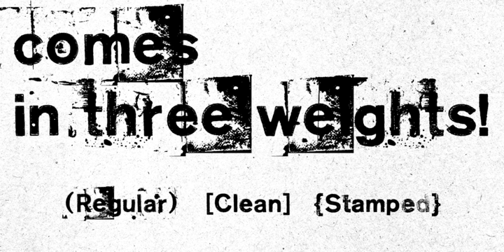 PiS Neo Print M319 Font Family插图1