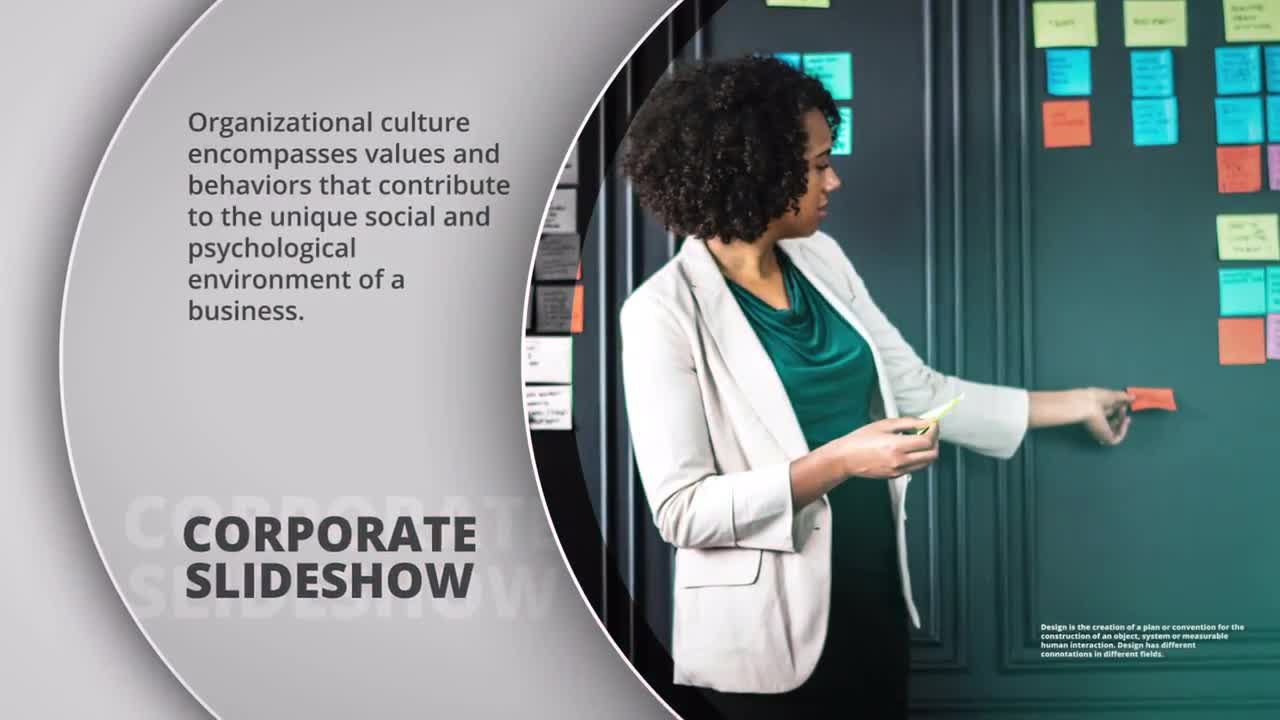 平滑过渡效果的企业幻灯片素材库精选AE模板