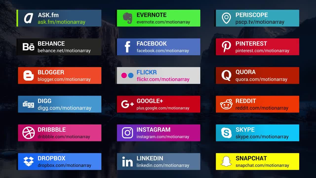 富有创意的动画渐变SM社交标题下三分之一素材库精选AE模板