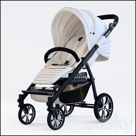 可坐可躺婴儿推车素材之家精选3D模型