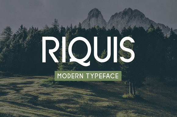 Riquis Typeface素材之家精选英文字体