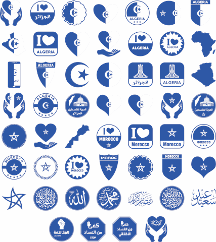 Font Morocco Algeria font素材之家精选英文字体