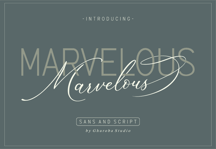 Marvelous Sans Demo font插图