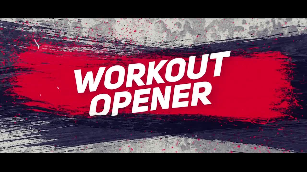 时尚的画笔动画效果Pr模板