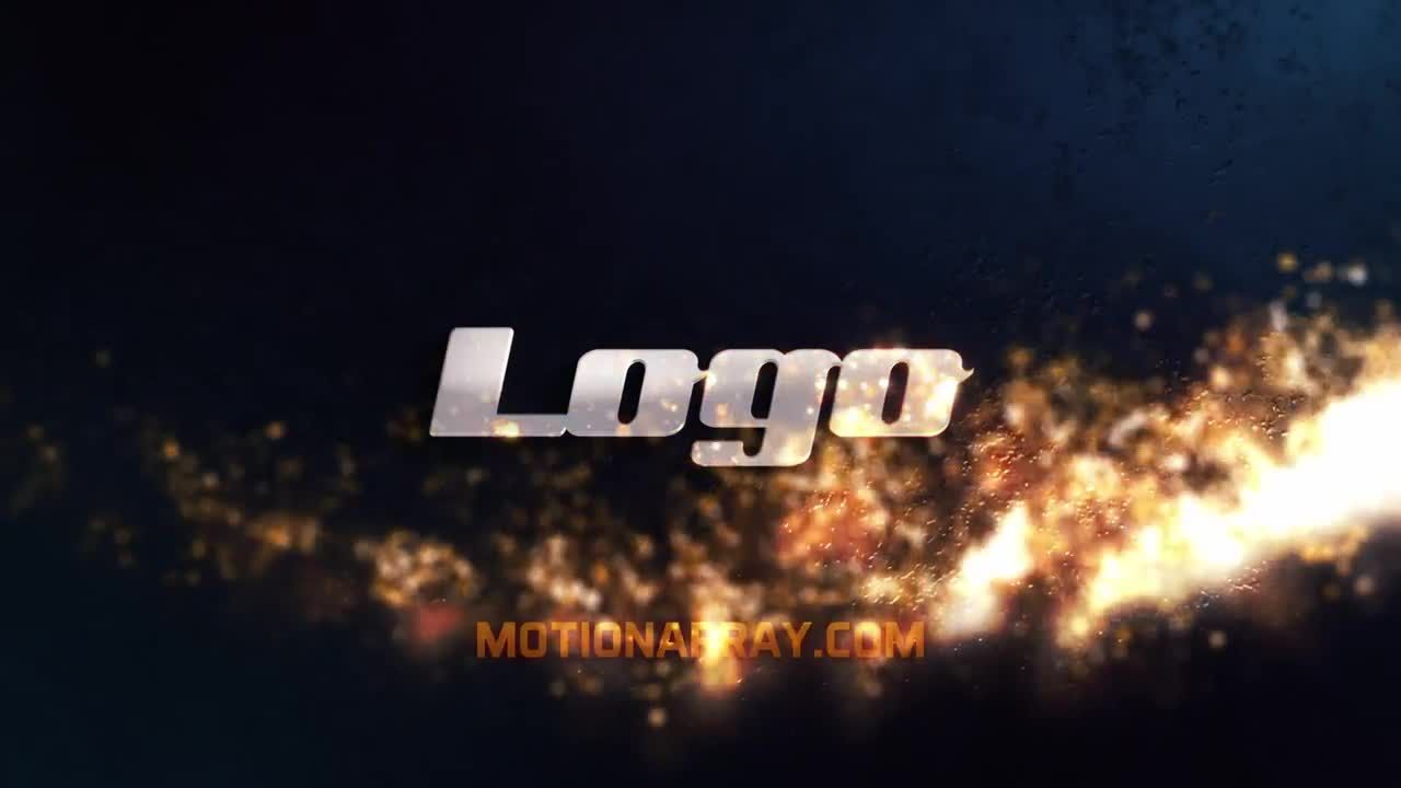 暗粒子标志素材库精选AE模板