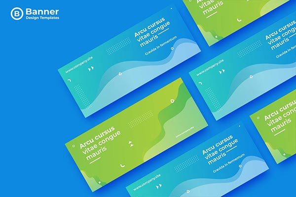 简约的时尚高端新孟菲斯渐变色彩banner海报设计模板-02