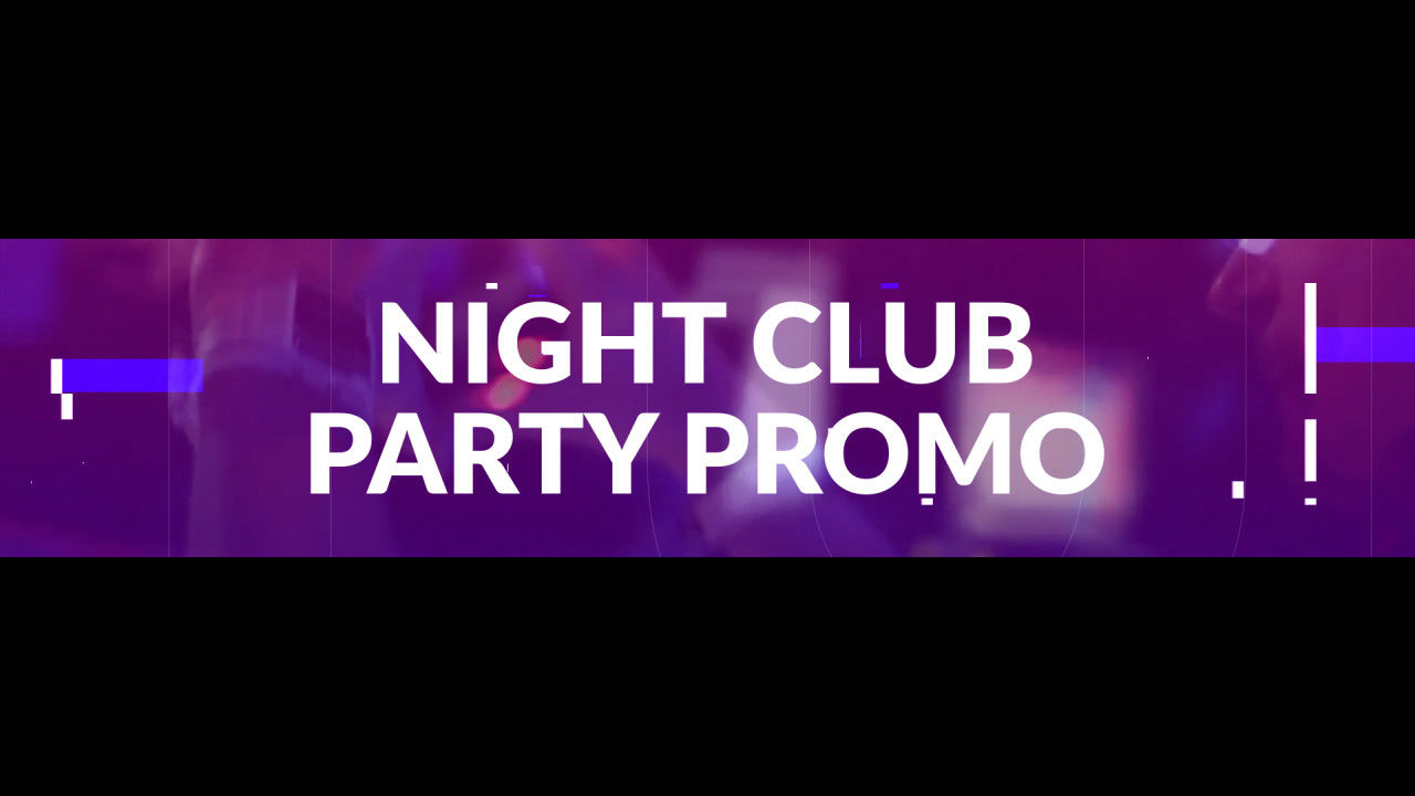 明亮的夜总会派对促销素材库精选AE模板