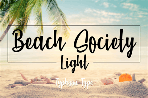 Beach Society Light font素材之家精选英文字体