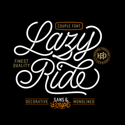 Lazy Ride Personal Use font插图 Lazy Ride Personal Use font插图