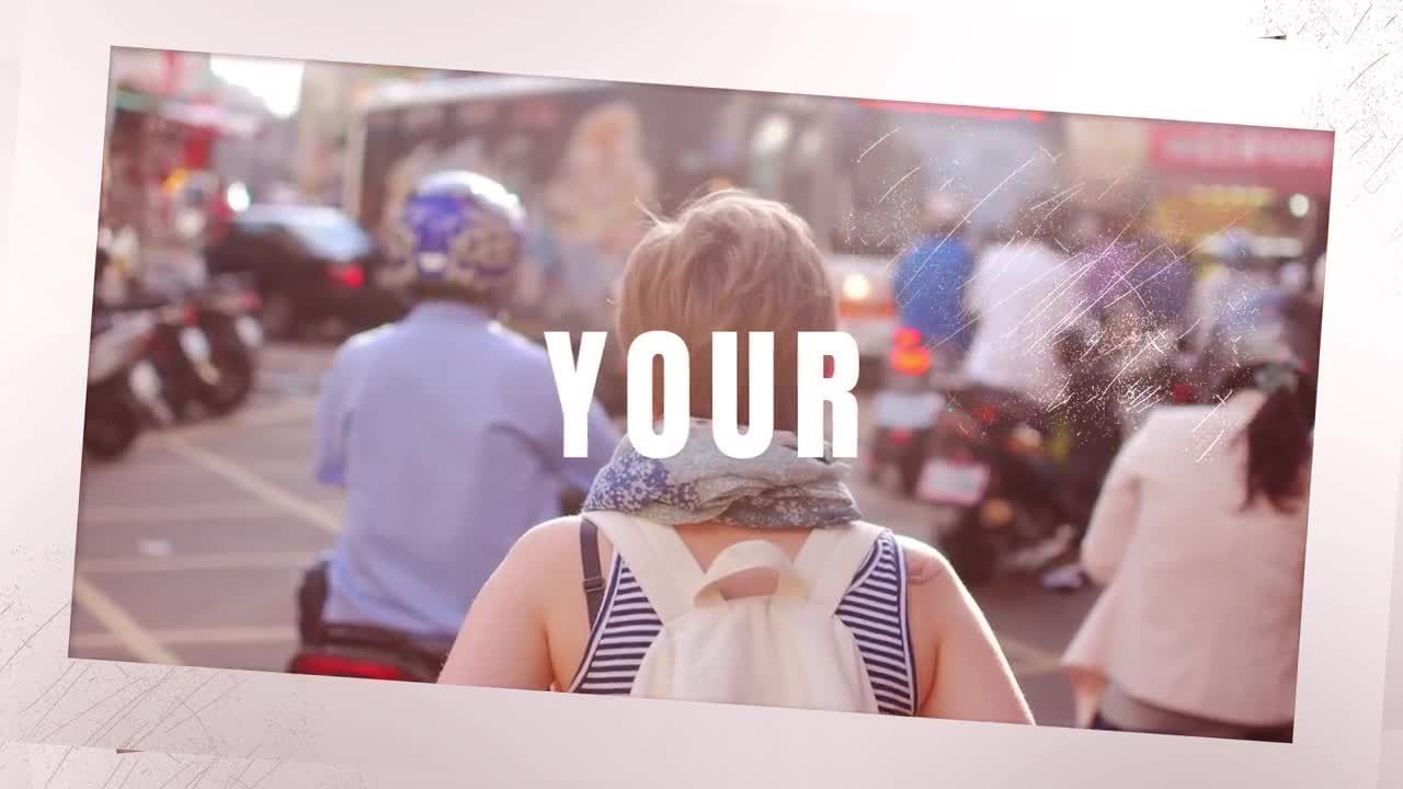 旅游活动度假照片素材库精选AE模板