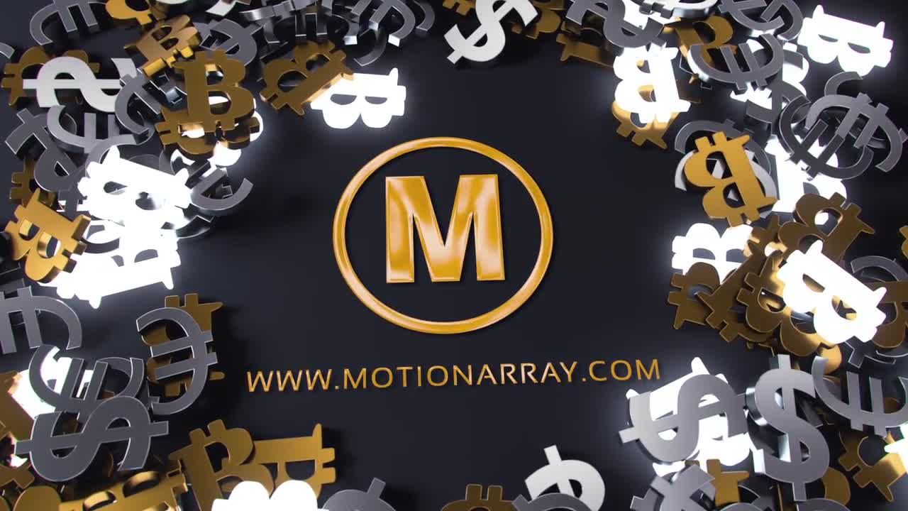 金融经济徽标素材库精选AE模板