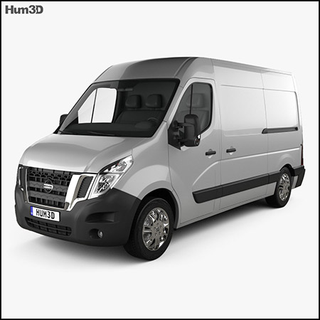 nissan nv400 5座厢式货车素材之家精选3D模型