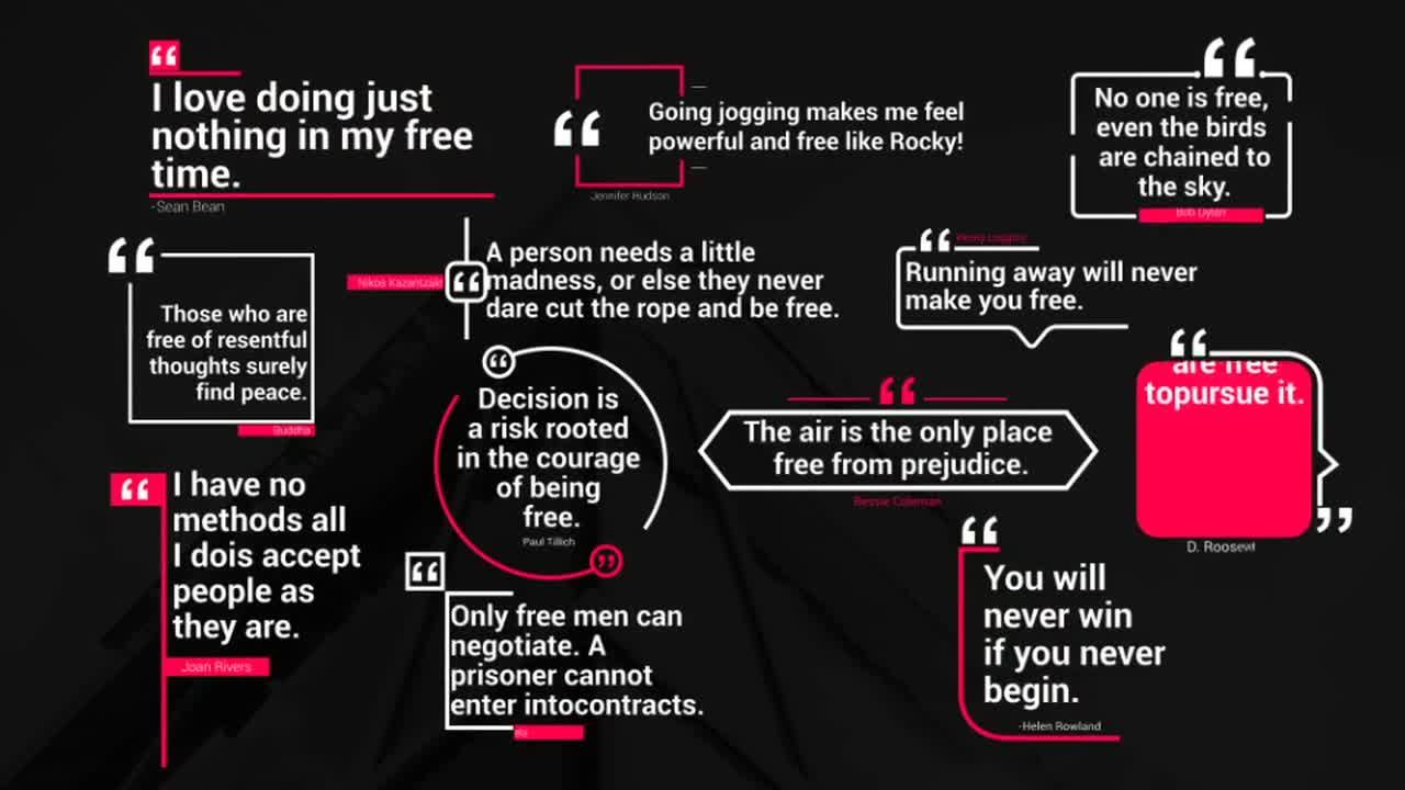 12个创意快速视频博客标题素材库精选AE模板