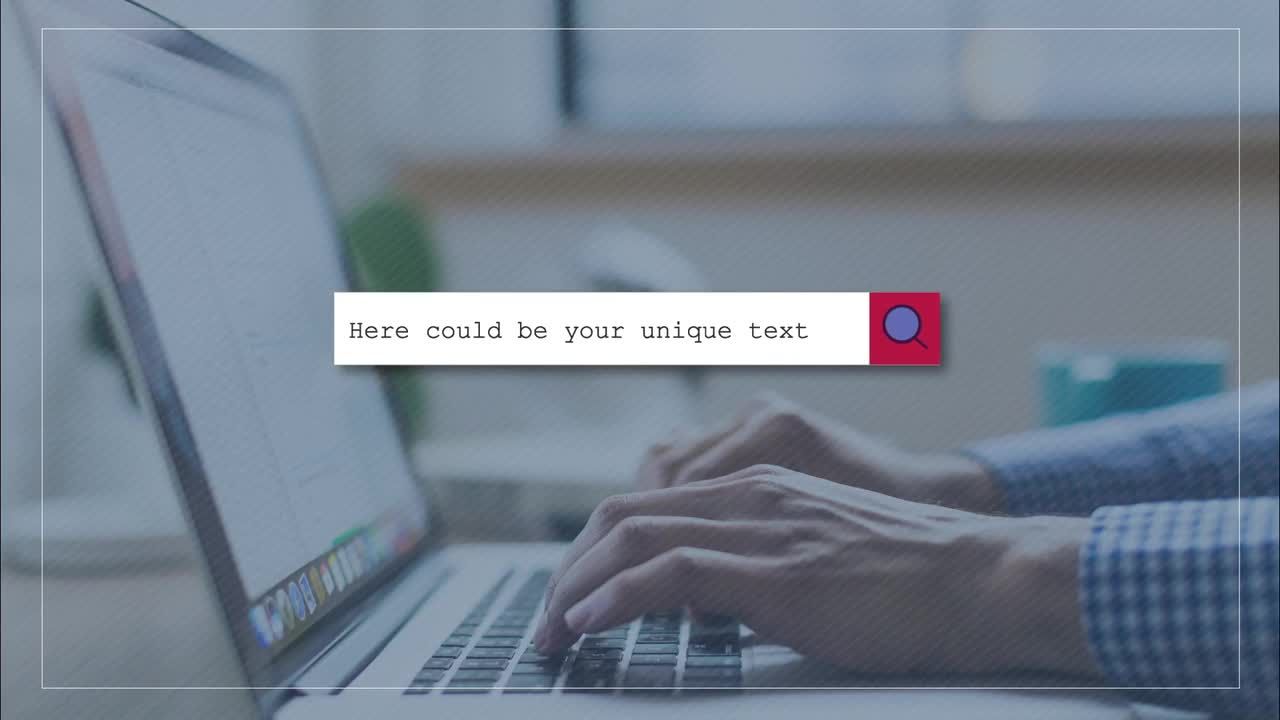 搜索框logo动画素材库精选AE模板