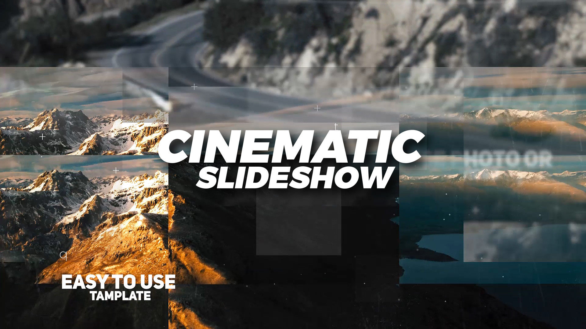 电影幻灯片滑动马赛克块过渡效果素材库精选PR模板