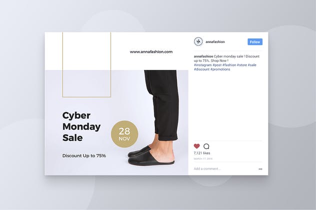 现代设计风格社交媒体新媒体文章版面设计模板素材库精选v1 Modern Social Media Kit Vol. 01插图(4)
