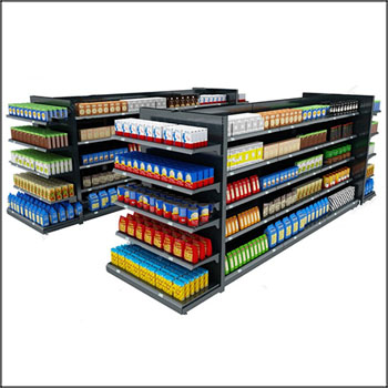 现代超市货架展示架素材之家精选3D模型