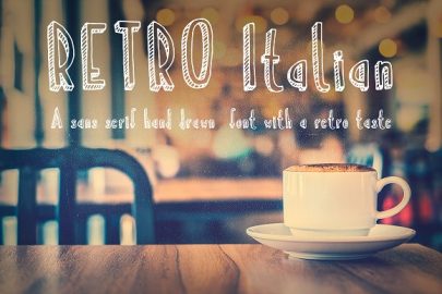 RetroItalian Font素材之家精选英文字体