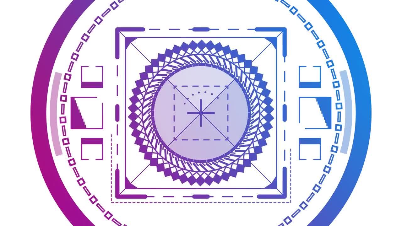 彩色时尚徽标显示素材库精选AE模板