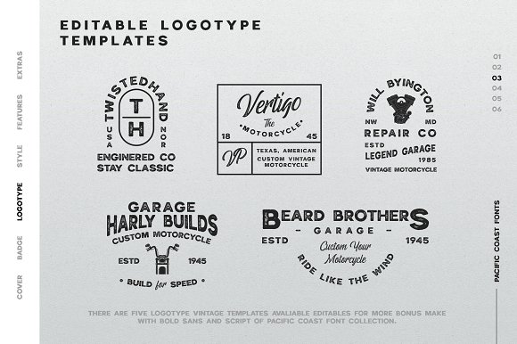 PACIFIC COAST Font + Extras插图3