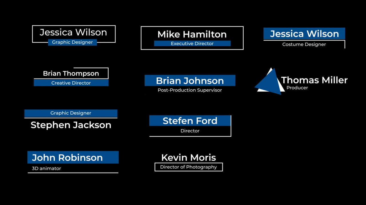 10种简洁文字标题字幕条动画素材库精选AE模板