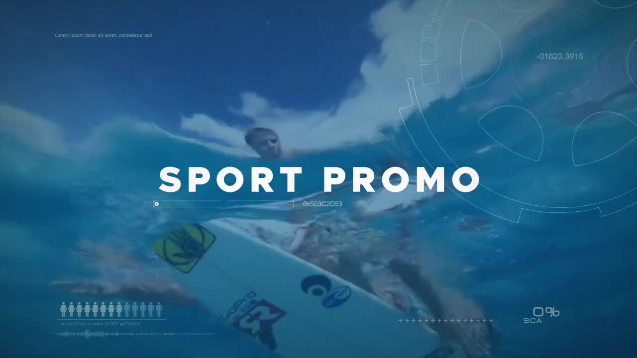 炫酷的极限运动文本动画宣传片素材库精选AE模板