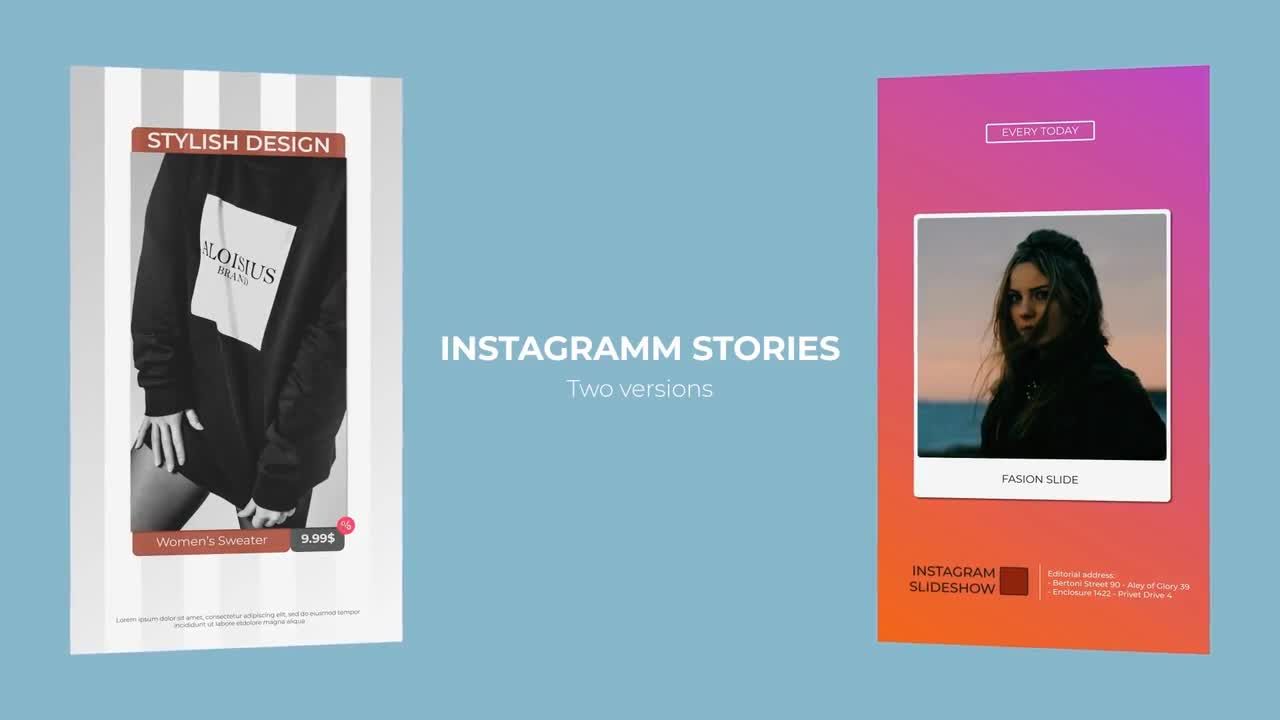 时尚动感的手机屏幕动画素材库精选AE模板